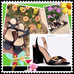 Coach Black Heels- NWOT